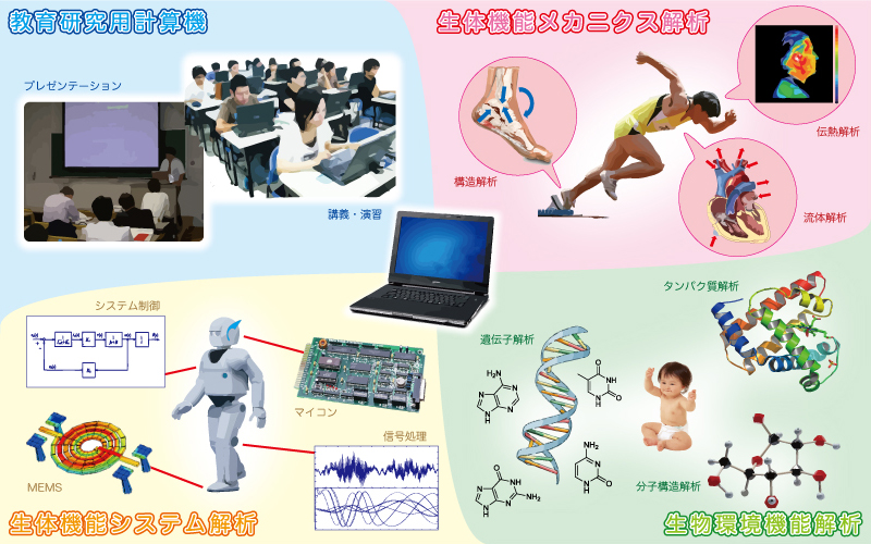 生体機能専攻計算機システム紹介画像